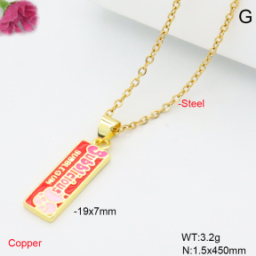 F6N301983vail-L017  Fashion Copper Necklace