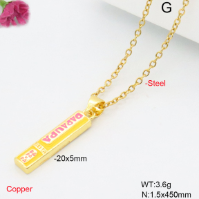F6N301985vail-L017  Fashion Copper Necklace