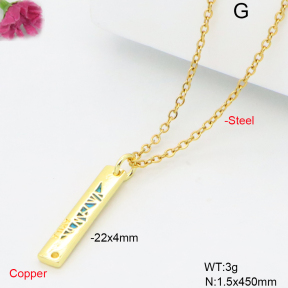 F6N301986vail-L017  Fashion Copper Necklace