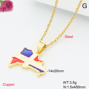 F6N301989vail-L017  Fashion Copper Necklace