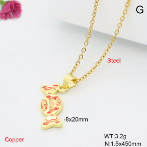 F6N301990vaia-L017  Fashion Copper Necklace