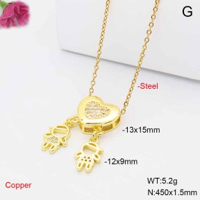 F6N409523baka-L017  Fashion Copper Necklace