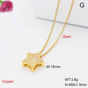 F6N409525avja-L017  Fashion Copper Necklace