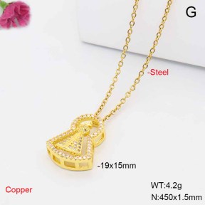 F6N409526baka-L017  Fashion Copper Necklace