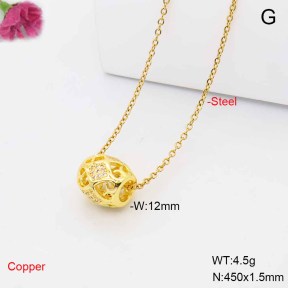F6N409527avja-L017  Fashion Copper Necklace