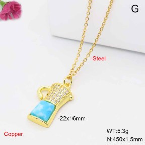 F6N409528aajl-L017  Fashion Copper Necklace