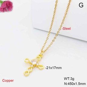 F6N409531vail-L017  Fashion Copper Necklace