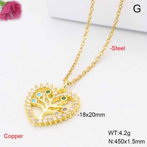 F6N409534baka-L017  Fashion Copper Necklace