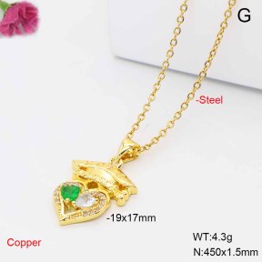 F6N409536avja-L017  Fashion Copper Necklace
