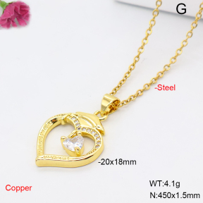 F6N409538avja-L017  Fashion Copper Necklace