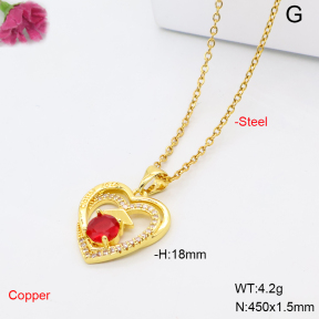 F6N409539avja-L017  Fashion Copper Necklace