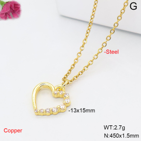 F6N409540vail-L017  Fashion Copper Necklace