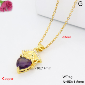 F6N409545aajl-L017  Fashion Copper Necklace