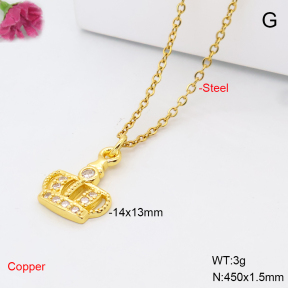 F6N409554vail-L017  Fashion Copper Necklace