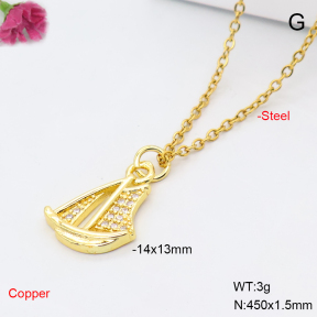 F6N409556vail-L017  Fashion Copper Necklace