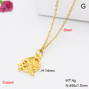 F6N409560vail-L017  Fashion Copper Necklace