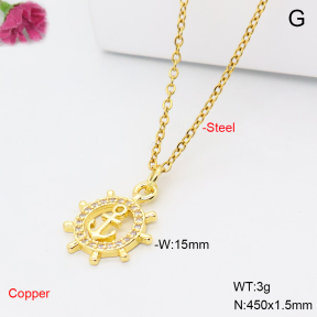 F6N409564vail-L017  Fashion Copper Necklace