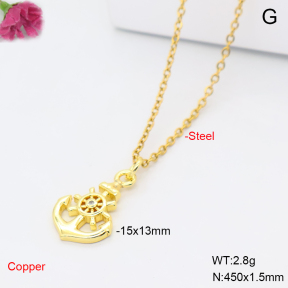F6N409565vail-L017  Fashion Copper Necklace