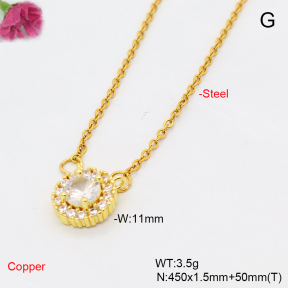 F6N409569vail-L017  Fashion Copper Necklace