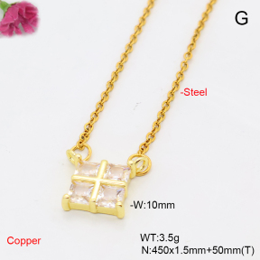 F6N409570vail-L017  Fashion Copper Necklace