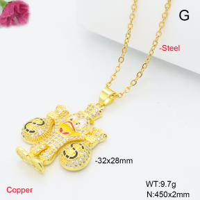 F6N409573ablb-L017  Fashion Copper Necklace