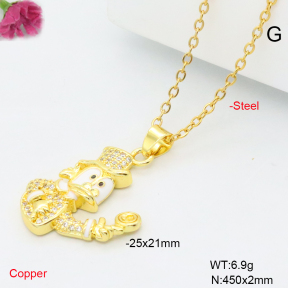 F6N409575aajl-L017  Fashion Copper Necklace