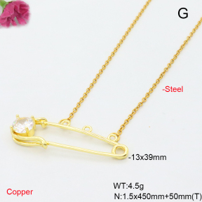 F6N409576avja-L017  Fashion Copper Necklace