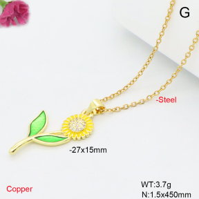 F6N409577avja-L017  Fashion Copper Necklace