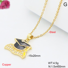F6N409579avja-L017  Fashion Copper Necklace