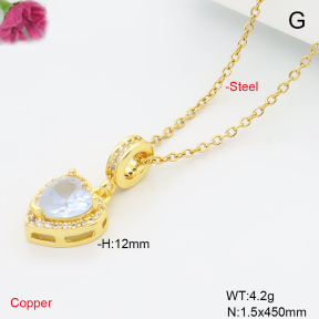 F6N409580avja-L017  Fashion Copper Necklace