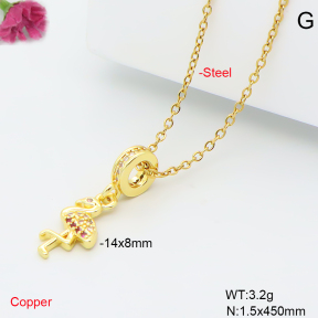 F6N409581avja-L017  Fashion Copper Necklace