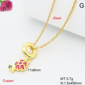 F6N409582vail-L017  Fashion Copper Necklace