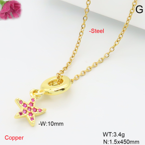 F6N409583vail-L017  Fashion Copper Necklace
