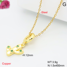 F6N409584vail-L017  Fashion Copper Necklace
