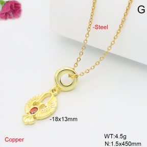 F6N409585vail-L017  Fashion Copper Necklace