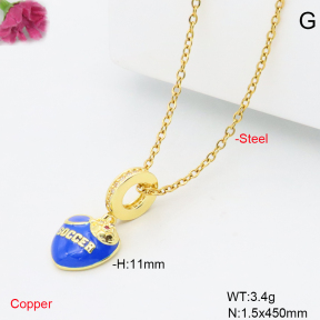 F6N409587avja-L017  Fashion Copper Necklace