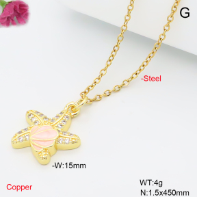F6N409590vail-L017  Fashion Copper Necklace