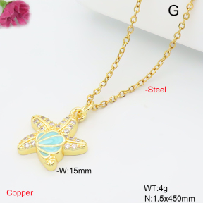 F6N409591vail-L017  Fashion Copper Necklace