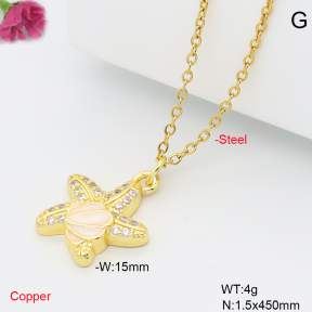 F6N409593vail-L017  Fashion Copper Necklace