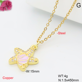 F6N409594vail-L017  Fashion Copper Necklace