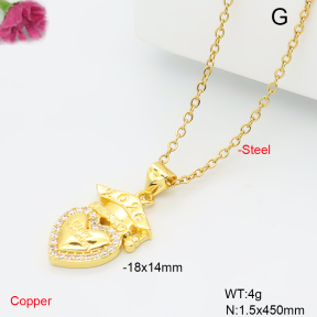 F6N409597vail-L017  Fashion Copper Necklace