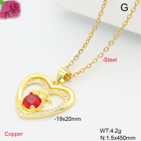 F6N409598avja-L017  Fashion Copper Necklace