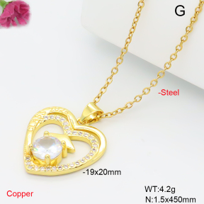 F6N409599avja-L017  Fashion Copper Necklace