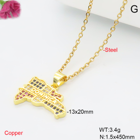 F6N409604aajl-L017  Fashion Copper Necklace