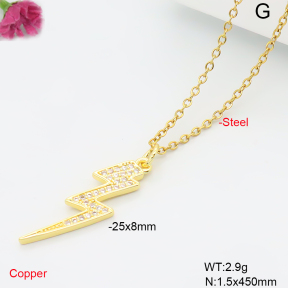 F6N409606avja-L017  Fashion Copper Necklace