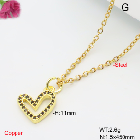 F6N409614vail-L017  Fashion Copper Necklace