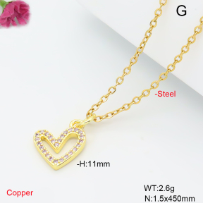 F6N409615vail-L017  Fashion Copper Necklace