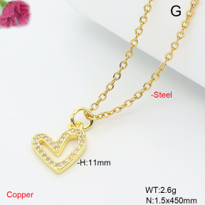 F6N409617vail-L017  Fashion Copper Necklace
