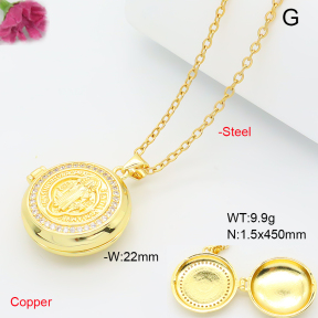 F6N409619ablb-L017  Fashion Copper Necklace