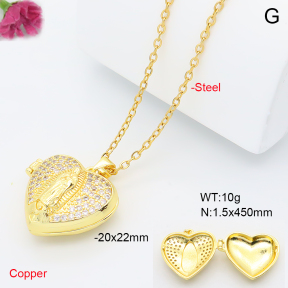 F6N409621ablb-L017  Fashion Copper Necklace